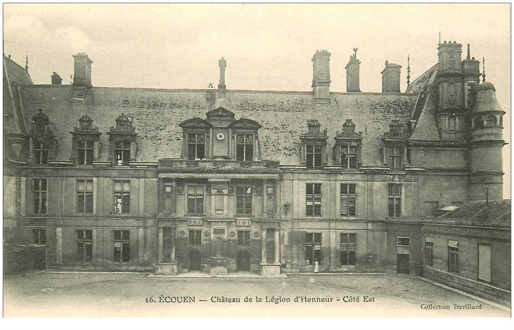 carte postale ancienne 95 ECOUEN. Château Légion d'Honneur côté Est