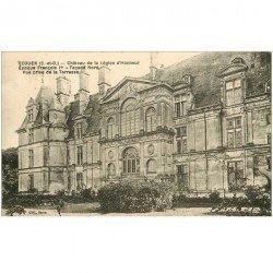 carte postale ancienne 95 ECOUEN. Château Légion d'Honneur Façade prise de la Terrasse 1923