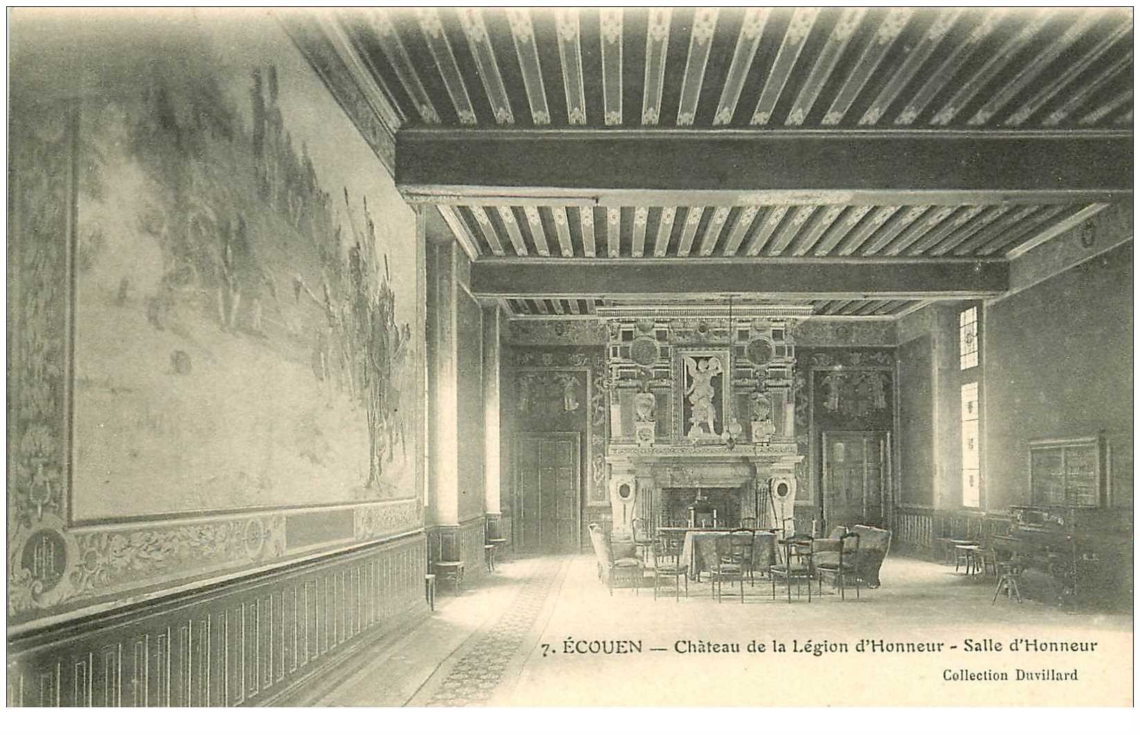 carte postale ancienne 95 ECOUEN. Château Légion d'Honneur la Salle
