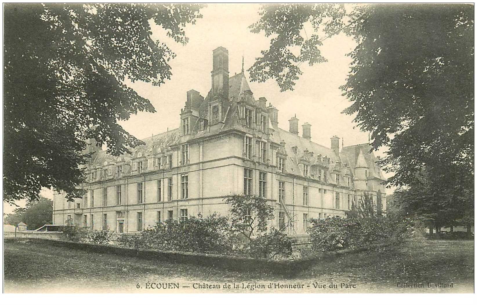 carte postale ancienne 95 ECOUEN. Château Légion d'Honneur le Parc