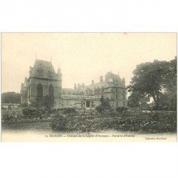 carte postale ancienne 95 ECOUEN. Château Légion d'Honneur Parterre Entrée