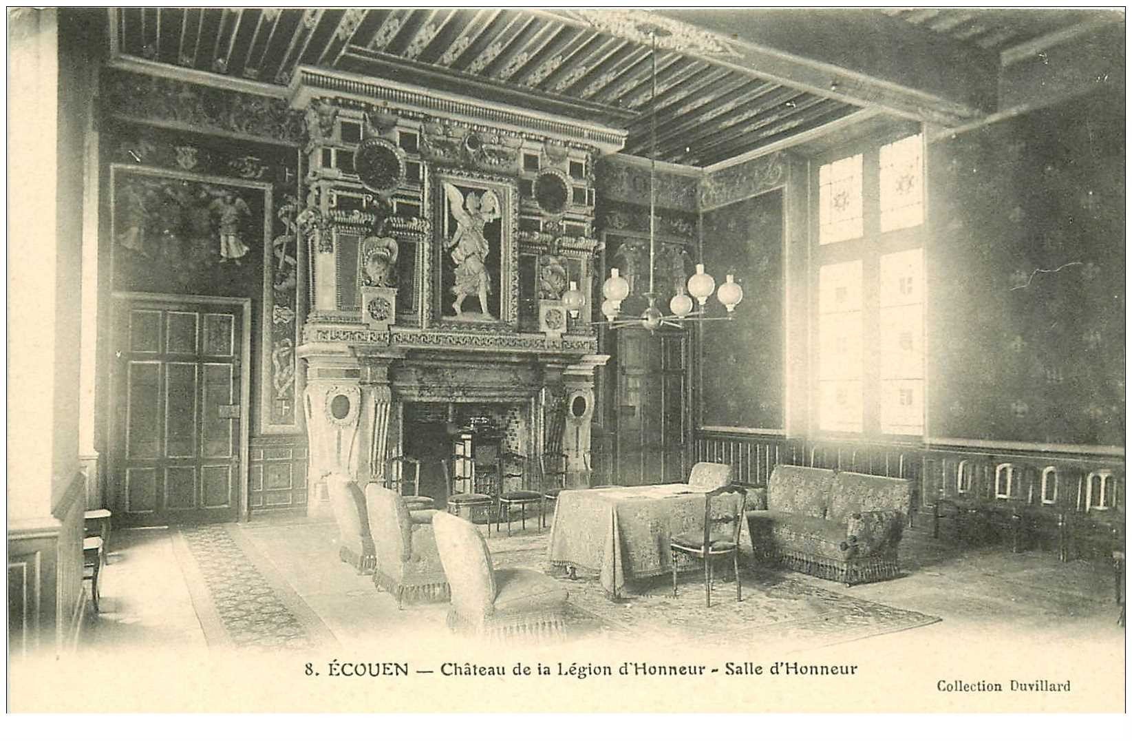carte postale ancienne 95 ECOUEN. Château Légion d'Honneur Salle n°8