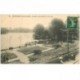 carte postale ancienne 95 ENGHIEN LES BAINS. Jardin du Casino et Lac 1907