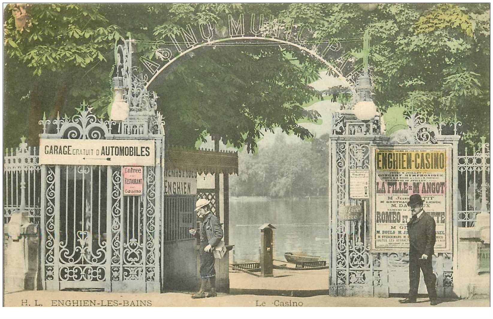 95 ENGHIEN-LES-BAINS. Le Casino et Entrée du Restaurant
