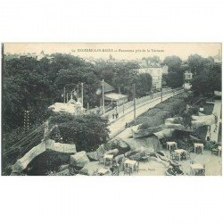 carte postale ancienne 95 ENGHIEN LES BAINS. Panorama pris de la Terrasse