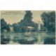carte postale ancienne 95 ENGHIEN LES BAINS. Pêcheur sur Lac et Château Ecossais