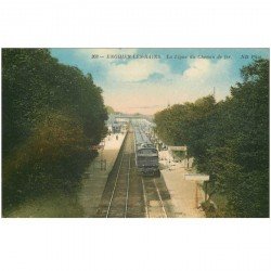 95 ENGHIEN LES BAINS. Train sur la ligne du Chemin de Fer