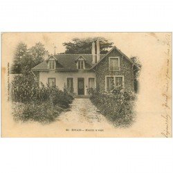 carte postale ancienne 95 EPIAIS. Moulin à vent 1905 animé