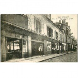 95 ERMONT. Café du Marché Rue de la République Tabac Billards