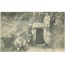 carte postale ancienne 95 FRANCONVILLE. Fontaine Saint Marc
