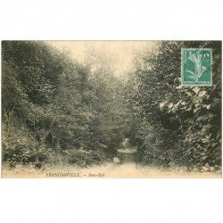 carte postale ancienne 95 FRANCONVILLE. Sous Bois 1909 petite animation
