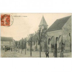 carte postale ancienne 95 FREPILLON. L'Eglise 1913