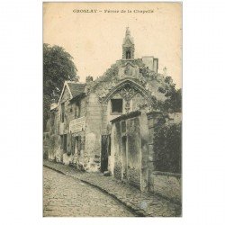 carte postale ancienne 95 GROSLAY. Ferme de la Chapelle 1922