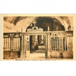 carte postale ancienne 95 HAUTE ISLE. Intérieur de l'Eglise