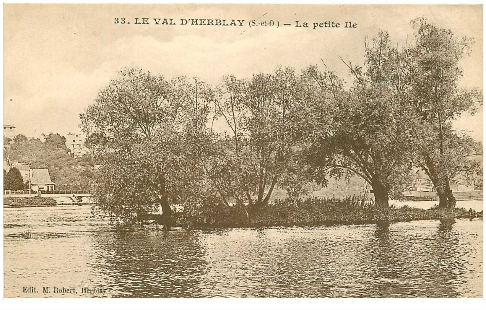 carte postale ancienne 95 HERBLAY. La Petite Ile
