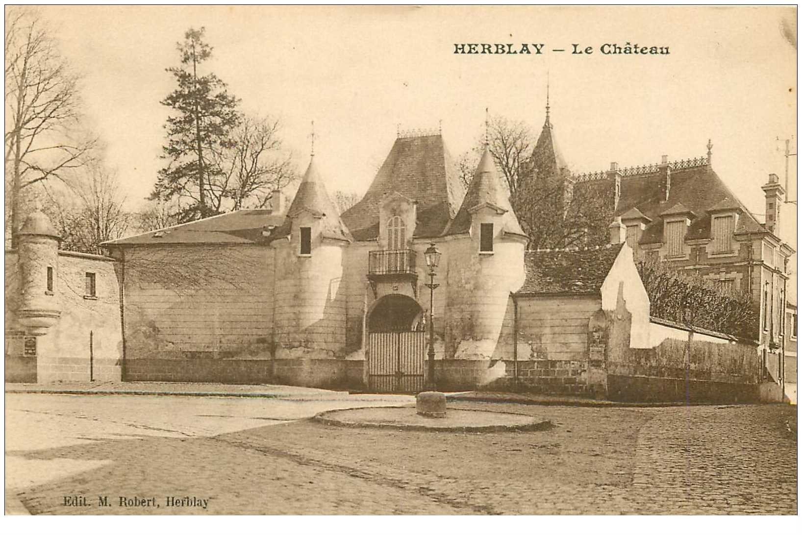 carte postale ancienne 95 HERBLAY. Le Château