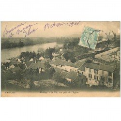 carte postale ancienne 95 HERBLAY. Le Val vue prise de l'Eglise 1906