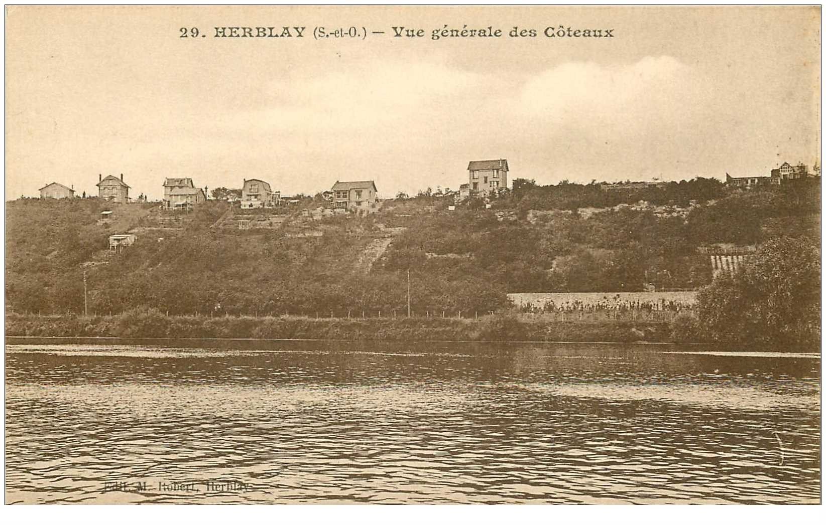 carte postale ancienne 95 HERBLAY. Les Côteaux