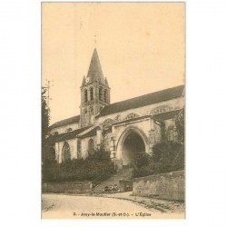 carte postale ancienne 95 JOUY LE MOUTIER. L'Eglise
