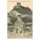carte postale ancienne 95 LA ROCHE GUYON. Fontaine et Donjon animation