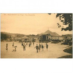 carte postale ancienne 95 L'ISLE ADAM. La Plage