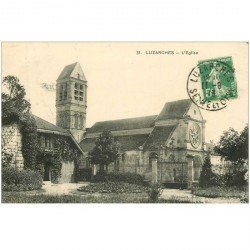carte postale ancienne 95 LUZARCHES. L'Eglise 1913