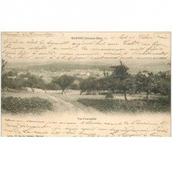 carte postale ancienne 95 MARINES. Vue d'ensemble 1903