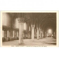 carte postale ancienne 95 MERIEL. Intérieur Abbaye du Val. Impeccable