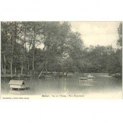 carte postale ancienne 95 MERIEL. L'Etang Parc de Montebello