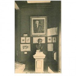 carte postale ancienne 95 MONTMORENCY. Buste et Portrait de Gréty au Musée