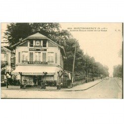 carte postale ancienne 95 MONTMORENCY. Restaurant Pousset Avenue Emile 1921 Hôtel Pousset