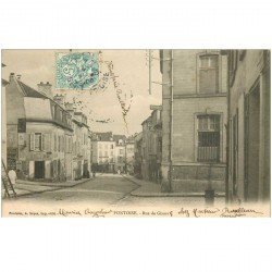 carte postale ancienne 95 PONTOISE. La Rue de Gisors 1905 bureau de l'Octroi