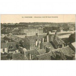 carte postale ancienne 95 PONTOISE. Panorama vers Saint Ouen l'Aumône