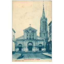 carte postale ancienne 95 SAINT LEU LA FORET. L'Eglise 1935