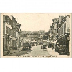carte postale ancienne 95 SAINT OUEN L'AUMONE. La Rue Basse vers Pontoise. Camion de la Samaritaine 1940