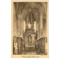 carte postale ancienne 95 SAINT PRIX. L'Eglise le Choeur