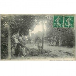 carte postale ancienne 95 SARCELLES. Le Haut du Roi 1912 belle animation