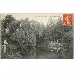 carte postale ancienne 95 SARCELLES. Le Haut du Roi Pêcheur à la ligne 1908
