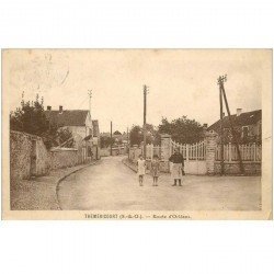 carte postale ancienne 95 THEMERICOURT. Route d'Orléans 1940