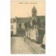 carte postale ancienne 95 VETHEUIL. L'Eglise vue du bas des Marches