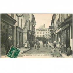 95 BEAUMONT-SUR-OISE. Plan rare Rue Haute de la Vallée Comptoirs Français et Charcuterie