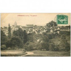 carte postale ancienne K. 95 CHERENCE. Vue du Village 1913