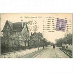 carte postale ancienne K. 95 FRANCONVILLE. Rue Pasteur 1927