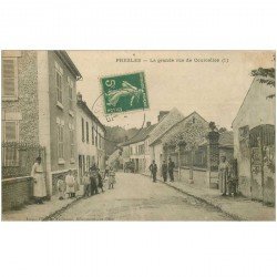 carte postale ancienne K. 95 PRESLES. Grande Rue de Courcelles