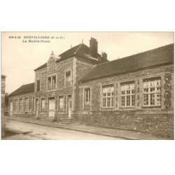 carte postale ancienne K. 95 SURVILLIERS. La Mairie Ecole