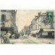 carte postale ancienne 95 ENGHIEN LES BAINS. Rue mora 1907 Restaurant du Loiret Boucherie Langlois et Hôtel