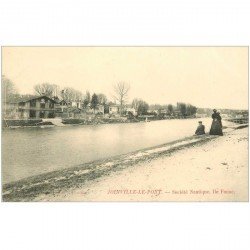 carte postale ancienne 94 JOINVILLE LE PONT. Société Nautique Ile Fanac