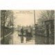 carte postale ancienne 94 JOINVILLE LE PONT. Crue inondation Militaires Sauveteurs rue Vautier