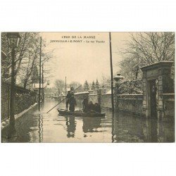 94 JOINVILLE LE PONT. Crue inondation Militaires Sauveteurs rue Vautier