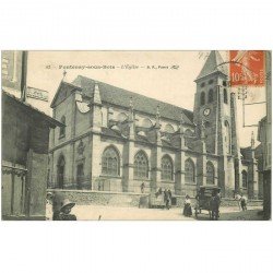 carte postale ancienne 94 FONTENAY SOUS BOIS. L'Eglise 1916